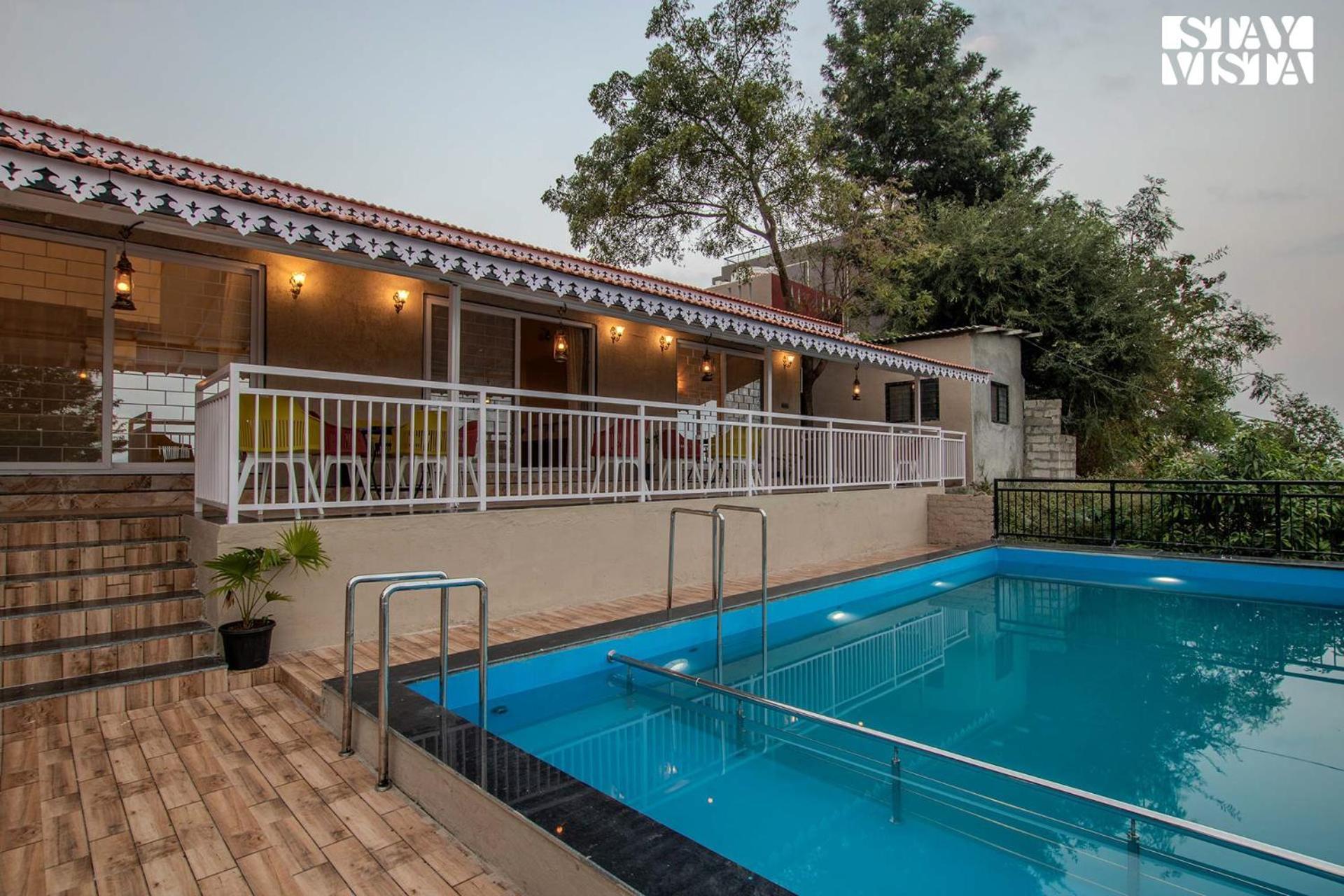 Stayvista'S Harvest Haven - Pool-View Villa With Deck & Machan Near Sula Nášik Exteriér fotografie